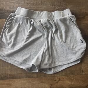 Ladies Nike Shorts Large Small Black White Stripes Soft